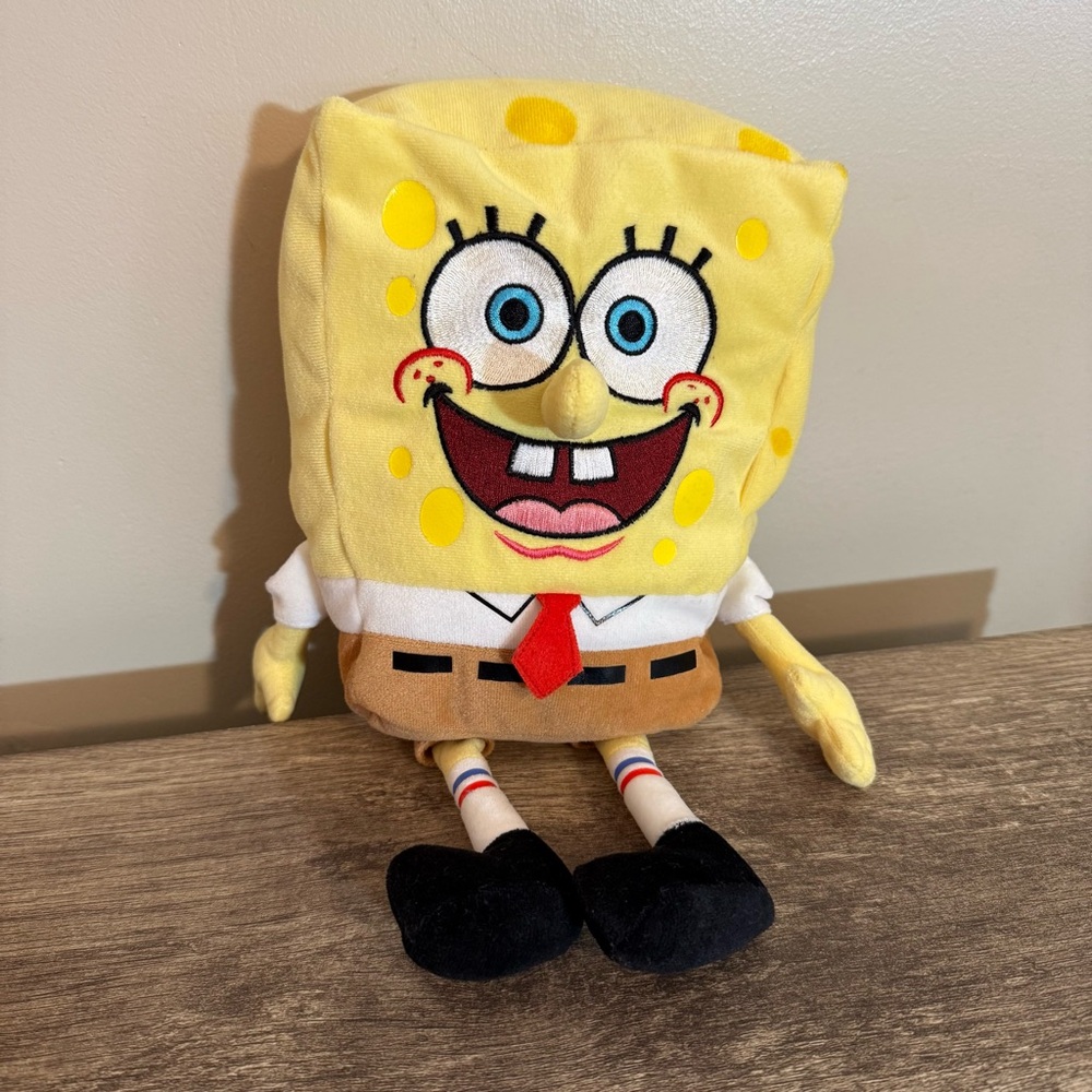 Vintage 2006 Ty SpongeBob SquarePants Beanie Plush 12” Nickelodeon